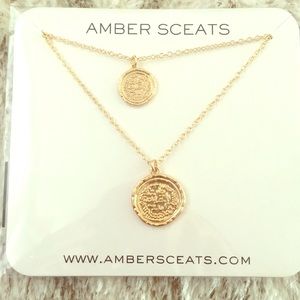 Amber Sceats Double Coin Necklace